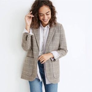 Larsen blazer in plaid from Madewell